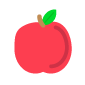 Das Bild zeigt einen illustrierten Apfel